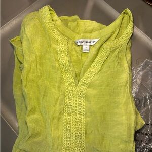 Counterparts Lime Green Blouse